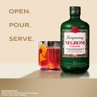 Tanqueray Ready To Drink Negroni Cocktail - 375ml Bottle