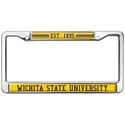 Wichita State University School Logo Full Size Standard License Plate Metal Frame
