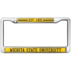 Wichita State University School Logo Full Size Standard License Plate Metal Frame - 1 of 4