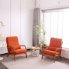 KTMBDW Accent Chair Mid-Century Modern Chair with Pillow Upholstered Lounge Arm Chair with Solid Wood Frame & Soft Cushion for Living Room, Bedroom - 2 of 4