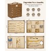 Synthetic Leather Huge Jewelry Box Mirrored Watch Organizer Necklace Ring Earring Storage Lockable - 3 of 4