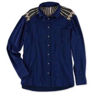 Free People Womens Sage Button Up Shirt - 1 of 1