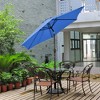 Costway 9Ft Outdoor Market Patio Table Umbrella Push Button Tilt Crank Lift Burgundy/Beige/Tan/Blue - 2 of 4
