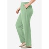 Woman Within Plus Size 7-Day Knit Ribbed Straight Leg Pant - 4 of 4