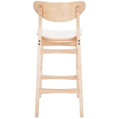 Mid-Century Chic Thaxton 45" Natural Wood Counter Stool