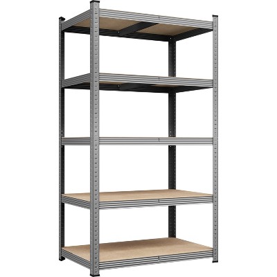 Yaheetech 71in 5-Tier Metal Storage Rack 5 Adjustable Shelves Boltless Shelving