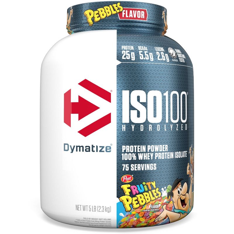 Dymatize 100% Whey Isolate Protein Powder - Fruity Pebbles, 1 of 4
