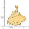 Black Bow Jewelry 10k Yellow Gold Northern Illinois Huskies NCAA Large Pendant - 2 of 3