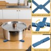 Unique Bargains Foldable Heat Resistant Non-Slip Silicone Trivet Mat for Pots Coasters - 3 of 4