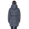 Women's 3/4 Puffer Coat with Cozy Faux Fur - S.E.B. By Sebby - 2 of 4