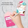 Big Dot of Happiness Donut Worry, Let's Party - Doughnut Cards for Kids - Happy Valentine's Day Pull Tabs - Set of 12 - 3 of 4