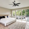 Airsurfer 52" Matte Black Ceiling Fan with Light Kit and Remote, 5 Plywood Blades, G9 Bulb Compatible - 4 of 4