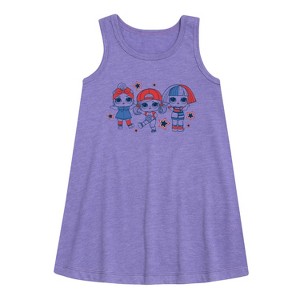 - LOL Surprise! - Fourth of July Graphic Sleeveless Aline Dress - 1 of 3