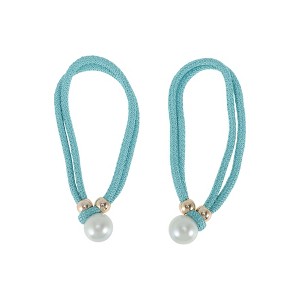 Unique Bargains Faux Pearl Strand Curtain Tieback Polyester 2 Pcs - 1 of 4