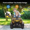 Garvee 12V 2-Seater Ride On ATV for Kids, Electric Car with Remote Control, 4x200W Motors, Bluetooth Music, LED Lights, Spring Suspension - 3 of 4