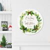Christmas Wishes Wreath Circular Wood Dècor - 2 of 2
