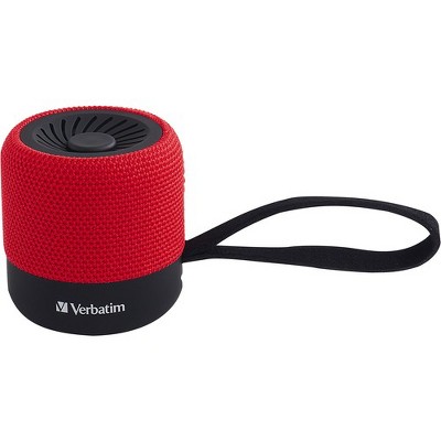 Verbatim Bluetooth Speaker System - Red - 100 Hz to 20 kHz - TrueWireless Stereo - Battery Rechargeable