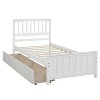 NicBex Twin Size Platform Bed Modern Wooden Bed Frame with 2 Storage Drawers and Headboard for Bedroom, Guest Room, No Box Spring Required - 2 of 4