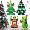 Large 49 Inch Christmas Aluminum Foil Balloon for Holiday Party Decor, Dinosaur Elk and Christmas Tree Designs - 3 of 3