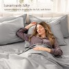 400 Thread Count Organic Cotton Sateen Bed Sheet Set by Bare Home - 3 of 4