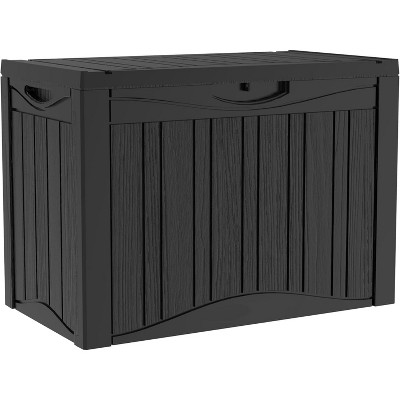 Acoinel Waterproof Deck Box for Outdoor Storage,Black
