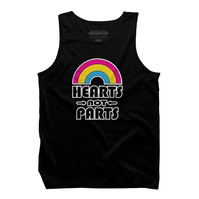 Adult Design By Humans Hearts Not Parts Pride By TheRandom Tank Top