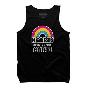Adult Design By Humans Hearts Not Parts Pride By TheRandom Tank Top - 1 of 2