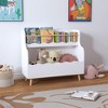 ORRD Kids Bookshelf and Toy Storage Organizer, 3-Tier White Bookcase Cabinet for Children’s Room, Playroom, or Nursery - 3 of 4
