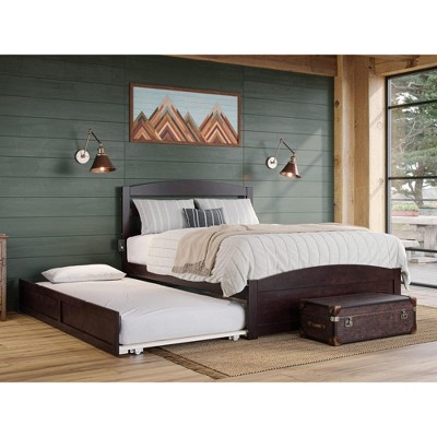 AFI Furnishings Warren Platform Bed F with Footboard & T Trundle ES