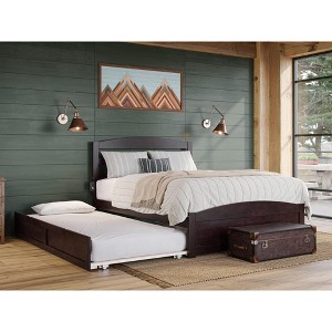 AFI Furnishings Warren Platform Bed F with Footboard & T Trundle ES - 1 of 4
