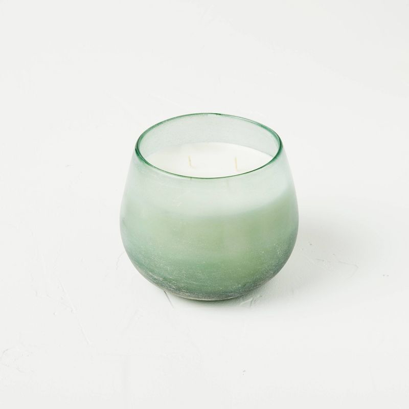 Serenity Fashion Salted Glass Wellness Jar Candle Green - Casaluna™, 1 of 13