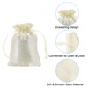 Unique Bargains Mini Smooth Wedding Christmas Satin Bags with Drawstring 50 Pcs - 3 of 4