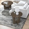NicBex Modern Round Coffee Table with Cross Hollow Base,Small Side Table,Simple Center Table for Livng Room - 4 of 4