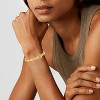 2PCS Gold Bracelets for Women Friendship & Love Theme Crystal Bangle Set Stainless Steel Non Tarnish Jewelry - 3 of 4