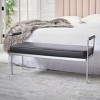 Pim Long Rectangle Bench W/ Arms  - Safavieh - image 2 of 4