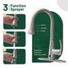 Cobbe High Arc Kitchen Faucet with Pull Down Sprayer 3 Spout Patterns with Pedestal for 1 to 3-Hole Installation - 4 of 4