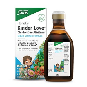 Floradix Kinder Love Children's Multivitamin - Vitamins A, C, D & E, Calcium & More - Vegetarian, Non-GMO, Gluten-Free - 1 of 4