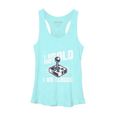 Women's Design By Humans I Am not Old I am Classic By nerdycorner Racerback Tank Top