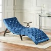 Vynxaria Velvet Chaise Lounge ¨C Elegant Comfort for Your Relaxation Nook - 3 of 4
