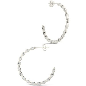 SHINE by Sterling Forever Ezell Hoop Earrings - 1 of 3