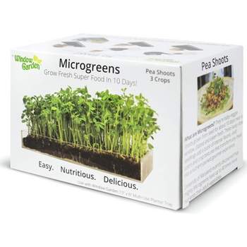 Window Garden Microgreen Organic Pea Shoot 3 Pack Refill
