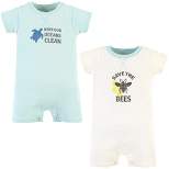 Touched by Nature Unisex Baby Organic Cotton Rompers, Save The Bees