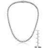 Guili Sterling Silver 18-Inch Tennis Necklace with 3mm CZ in White, Gold, Rose Gold, or Purple—Vibrant, Chic, and Perfect for Any Look. - 2 of 2
