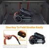 Convertible Baby Stroller, 2 in 1 Foldable Pushchair for Newborn, High Landscape Bassinet Pram, Adjustable Canopy, 5-Point Harness for Toddler - 4 of 4