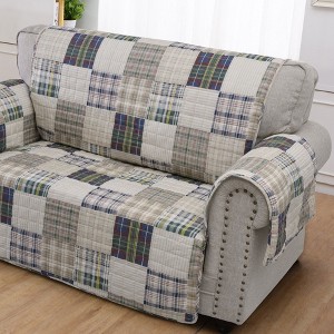 Greenland Home Fashions 1304EFPL Oxford Multi Loveseat Furniture Protector, 103x76 Inches - 1 of 3