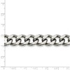 Black Bow Jewelry Men's 13.75mm Stainless Steel Heavy Flat Curb Chain Bracelet, 8.5 Inch - image 2 of 4