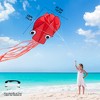 Joyfy Large Red Octopus Kite for Kids and Adults, 29.5 In x 28 In Giant Beach Kites for Lawn Games, Outdoor Fun, Family Activities - 4 of 4
