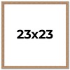 PosterPalooza | Square Deco Brown Picture Frame - UV Acrylic, Foam Board Backing, Hanging Hardware - 2 of 4