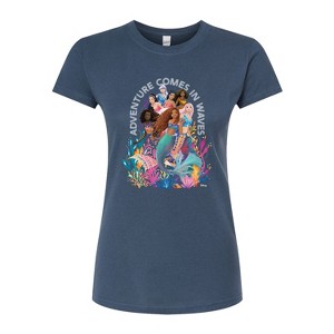 Women's - Disney - Adventure Comes In Waves Fitted Graphic T-Shirt - 1 of 3