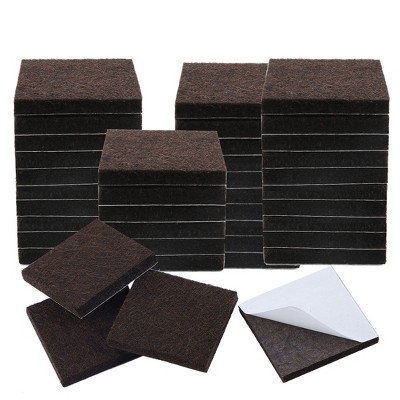 Unique Bargains Eva Square Self-Stick Non-Slip Anti-Scratch Floor Glide Furniture Pads Black 1.5 x 1.5 x 0.16 8 Pcs